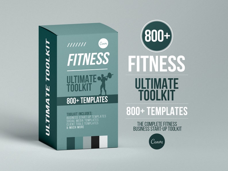 Fitness Ultimate Toolkit | Personal Trainer Templates | Instagram Templates | Fitness Coach | Canva Template | Fitness Workout Program